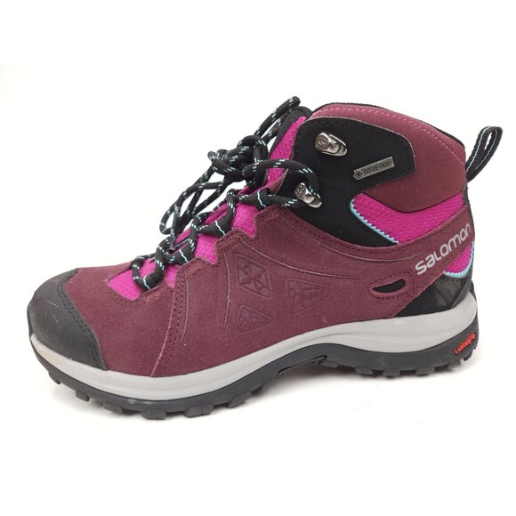 Salomon Women's Ellipse 2 Mid LTR GTX Hiking Boots Size 5.5 Purple - Picture 1 of 11